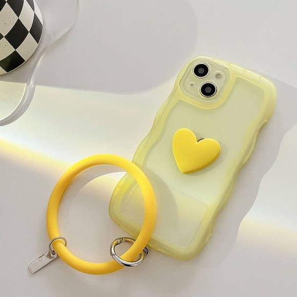 ✨NEW iPhone 13 Pro Case | iPhone 13 Pro Cover | Yellow Phone Case | Yellow Strap - Picture 4 of 8